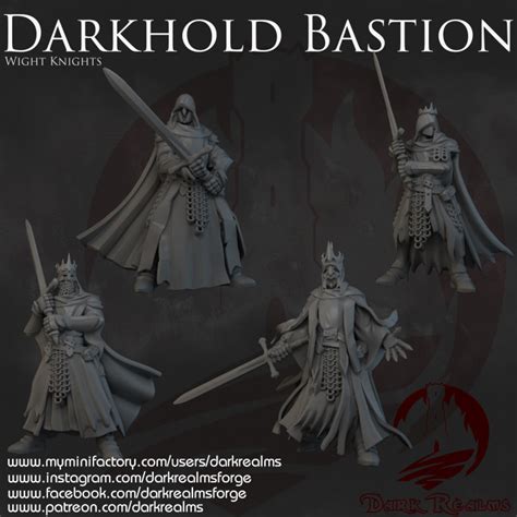 3d Printable Dark Realms Darkhold Bastion Wight Knights By Dark