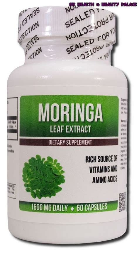 Moringa Oleifera Extract 400mg Anti Aging Herbenergy Vitality Booster