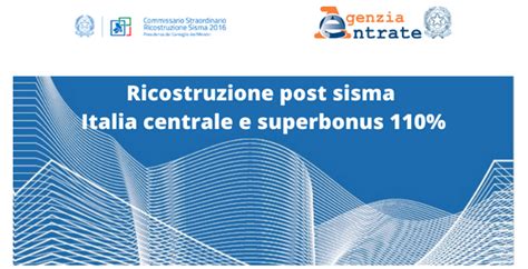 Superbonus E Ricostruzione Post Sisma 2016 2017 Arriva La Guida