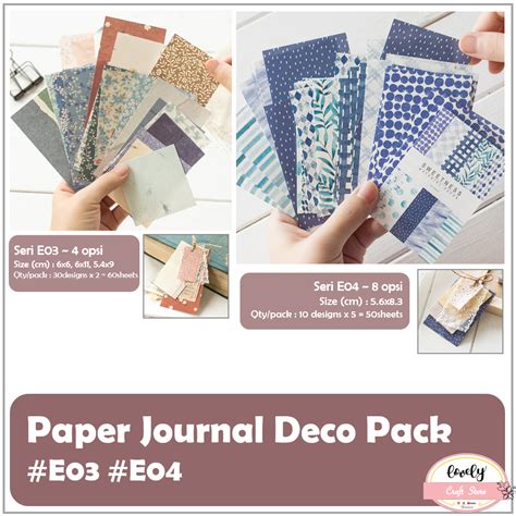 Jual Lovelycraftstore E E Paper Pack Deco Pack Journalling Kit