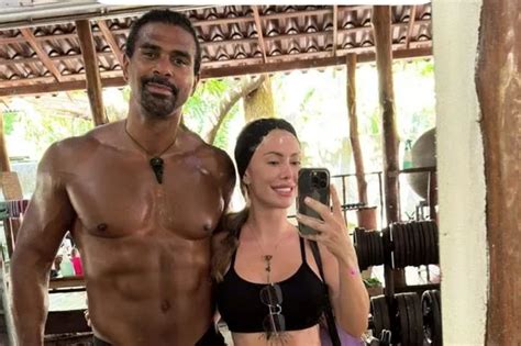 David Haye Poses With New Bikini Clad Girl And Partner As Throuple Rumours Return Daily Star