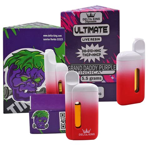 Ultimate Delta 8 Pen 5 5gr Of D8 D10 Hhc Thcp And Hhcp Vape Disposable