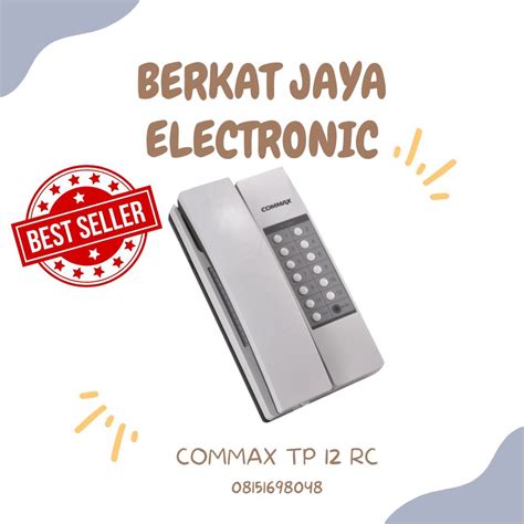 Jual Interphone Commax TP12RC/Intercom Kabel Commax TP-12RC Original ...