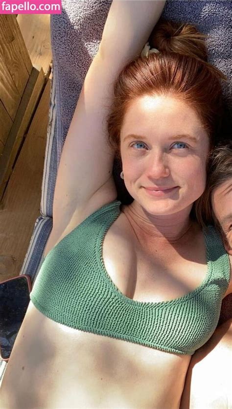 Bonnie Wright Green Bikini Rider8344