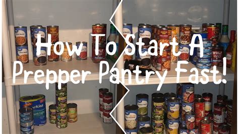 How To Start A Prepper Pantry Fast Emergency Food Storage Pantry