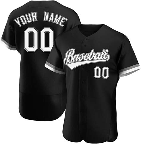 Amazon Camiseta de béisbol personalizada personalizada cosida