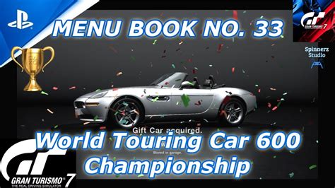 Gran Turismo 7 Cafe Menu Book No 33 GT7 Book No 33 Championship