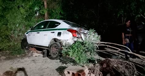 Taxista Provoca Fuerte Choque En Avenida De Canc N