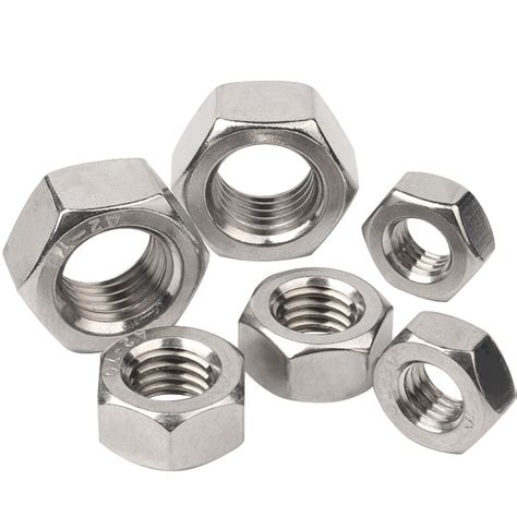 Stainless Steel Hex Hexagon Nylon Insert Lock Nuts China Hexagon Head