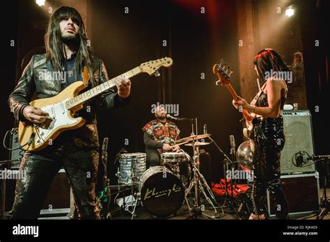 Zürich Switzerland February 05 2019 The American Funk Trio Khruangbin Performs A Live