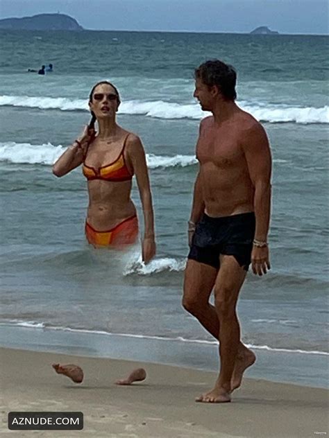 Alessandra Ambrosio Sexy Spotted Showing Off Her Stunning Bikini Body At A Beach In Brazil Aznude