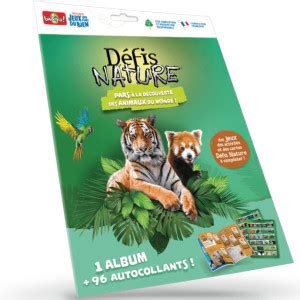 Acheter Pack Album Défis Nature Les Animaux du Monde Bioviva