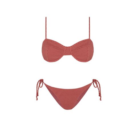 Bikini Balconette Redsand Rojo Robin Collection Robin Collection