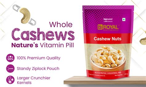 Buy Bb Royal Cashewkaju Whole Medium W240 500 Gm Online At Best Price