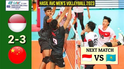 Hasil Avc Men S Volleyball 2023 Indonesia Vs China Jadwal Avc Men S