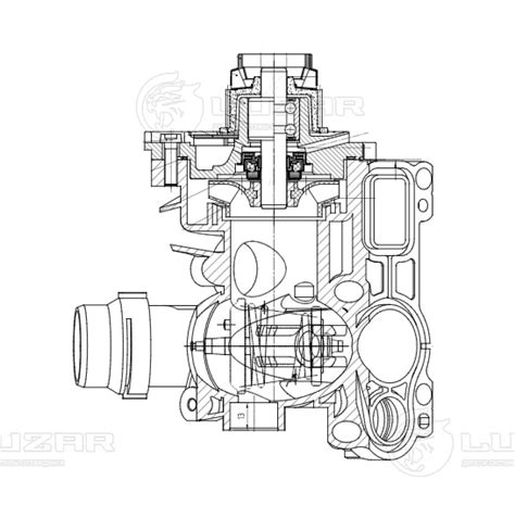 Насос водяной для автомобилей VW Golf VI (08-)/Passat B6 (05-) 1.8TSi/2 ...