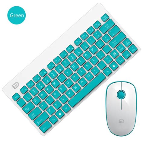 Мини Беспроводная игровая клавиатура, мышь, комбо, 2,4G, бесшумная ...