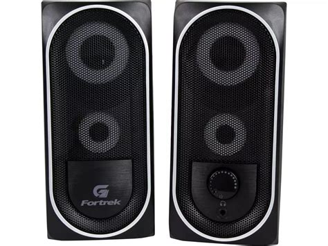 Caixa De Som Fortrek G 2 0 Black Hawk RGB 6W RMS LED P2 USB