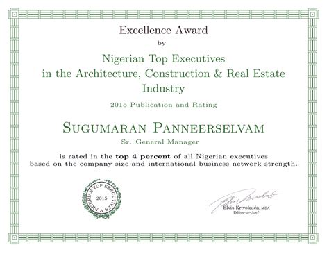 Nigerian National Excellence Award | PDF