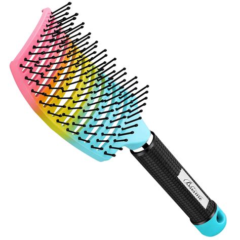 Hair Brush Curved Vented Brush Faster Blow Drying Paddle Detangling