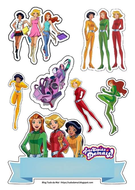 Topo De Bolo Espi S Demais Totally Spies Tags Espi S