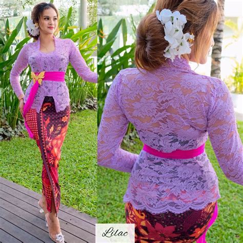 Jual Baju Kebaya Brokat SETELAN Kebaya Bali SOFIA LILY Dan Rok Moscreft