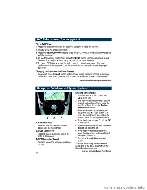 Gmc Terrain 2010 Owners Manual 16 Pages