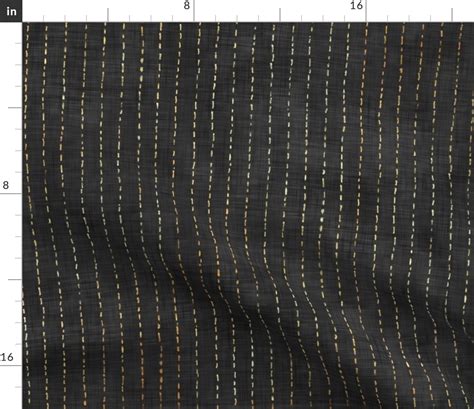 Handdrawn Pinstripe in Dark Charcoal and Fabric | Spoonflower