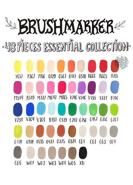 Hand Drawn Promarker Color Charts By Julia Henze Artofit