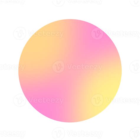 Pastel Rainbow Blurred Gradient Rainbow Colors Circle 25028374 Png