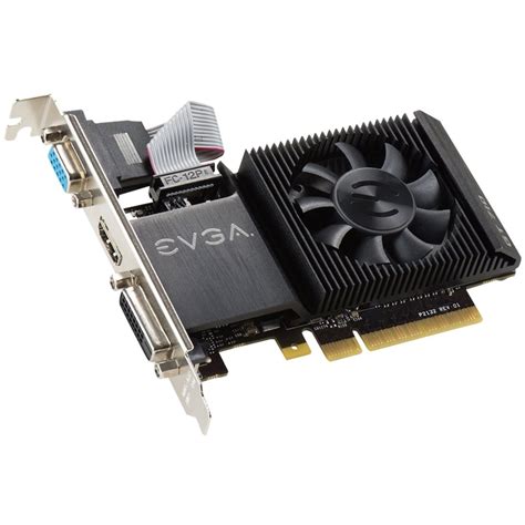 EVGA GeForce GT 710 2GB Single Slot Low Profile Graphics Card Black 02G