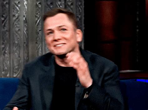 Love Lies Bleeding In My Hands Taron Egerton The Late Show With