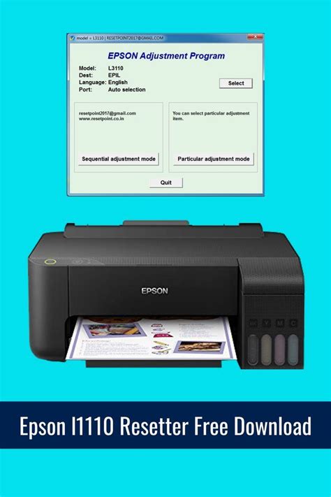 Epson l1110 Resetter Free Download | Multifunction printer, Epson, Save