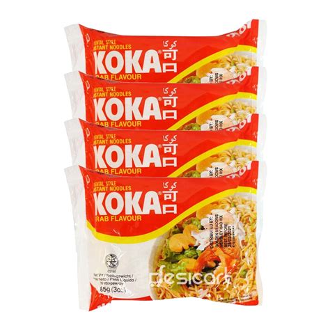 Koka Noodles Crab Flavour 85gpack Of 4