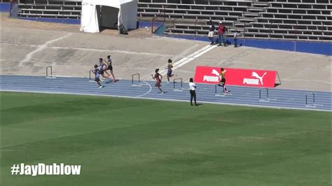 Tonyan Beckford Girls 400m Hurdles U20 Final Jamaica Carifta Trials