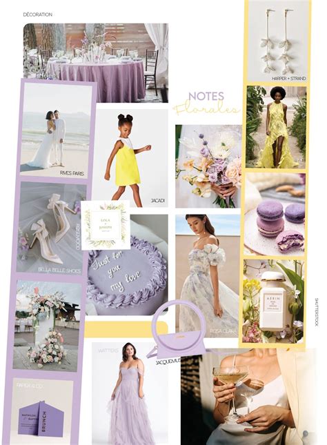 MOODBOARD Inspiration Décoration de Mariage ALBE Editions