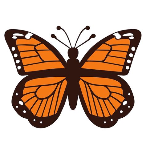 Premium Vector Monarch Butterfly Flight Artistic Inspiration