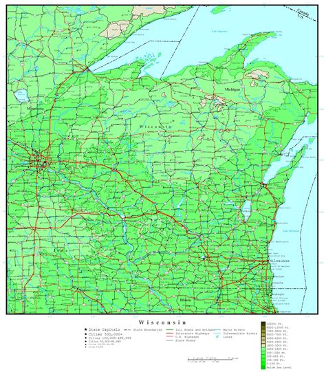 map of the wisconsin dells 1