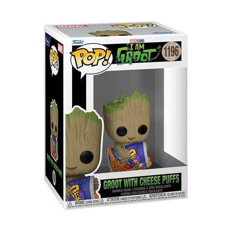 I Am Groot With Cheese Puffs Funko Pop Vinyl Figure