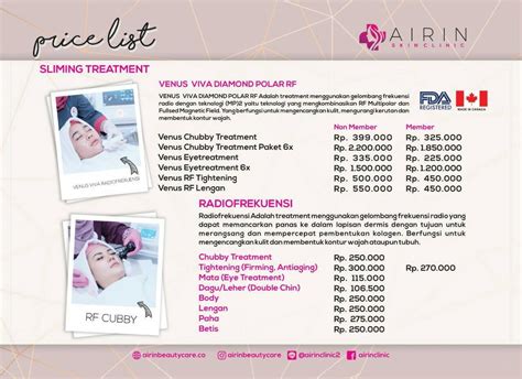 Harga Treatment Dan Katalog Di Berbagai Klinik Kecantikan Facial