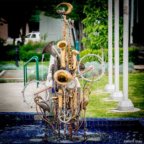 Recycled Horns Make Music Again As Waterworks Fountains By Artist