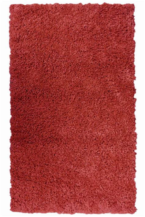 Red Noble Plain Shaggy Rug | Luxuriously Shaggy Rug