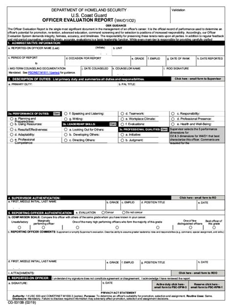 form uscg cg  blank fillable template fill
