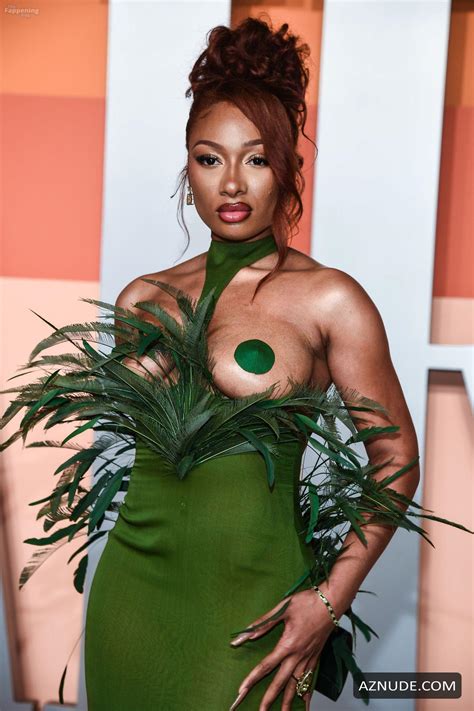 Megan Thee Stallion Stuns Sexy Shows Off Her Hot Boobs At The Vanity Fair Oscar Awards In