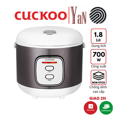 Nồi cơm điện cơ 1 8 lít Cuckoo CR 1005 BSWHCRVNCV 700W Hàng chính