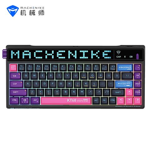 MACHENIKE KT Smart Screen Mechanical Keyboard Wireless Bluetooth Three Mode Hot Swap Shopee
