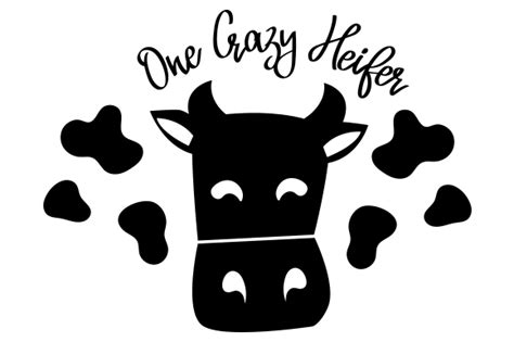 One Crazy Heifer Svg Cut File By Creative Fabrica Crafts · Creative Fabrica