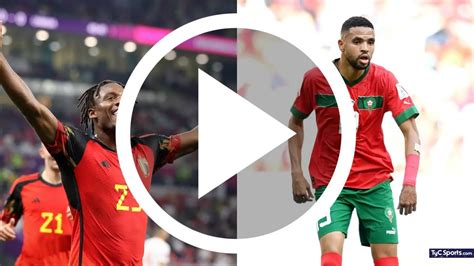 Partido de Bélgica vs Marruecos EN VIVO dónde ver por TV y online