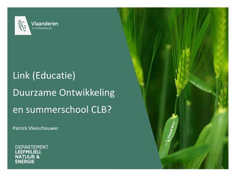 Ppt Duurzame Ontwikkeling By Departement Omgeving Issuu