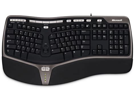 Microsoft Natural Ergonomic Keyboard 4000, black, USB : KBC-5240 : The ...